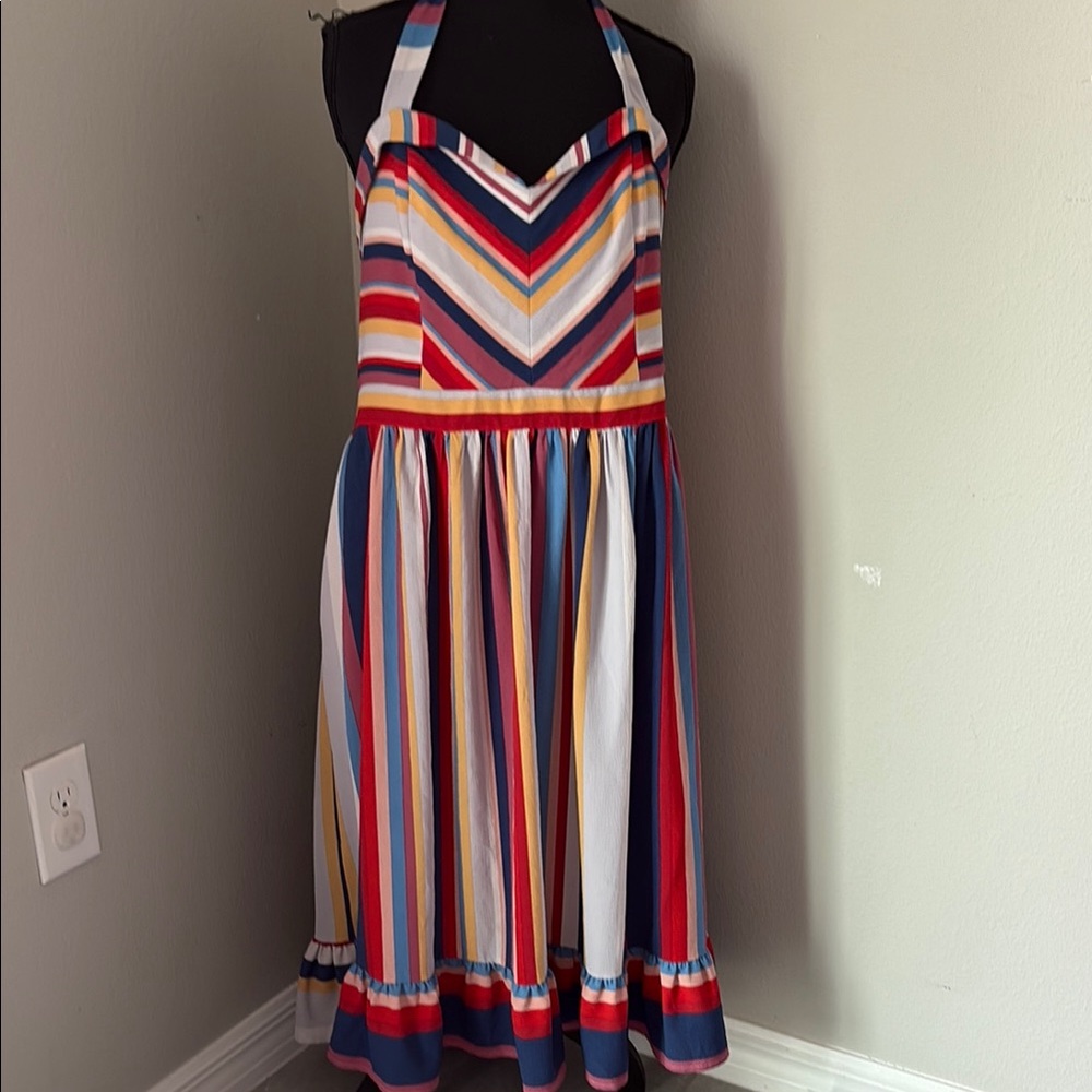 Modcloth Multicolor Striped Dress